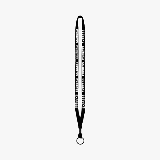 1/2 Soft Knitted Cotton Lanyard w/Split Ring