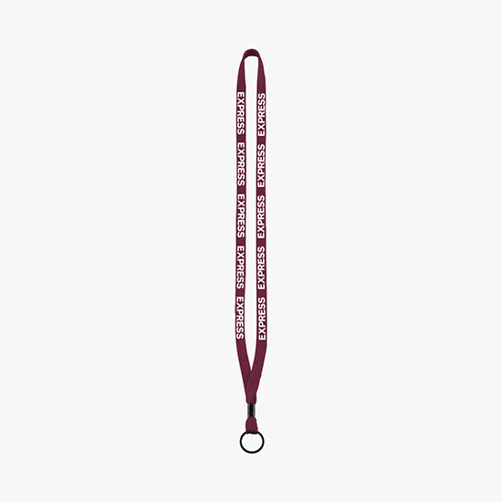 1/2 Soft Knitted Cotton Lanyard w/Split Ring