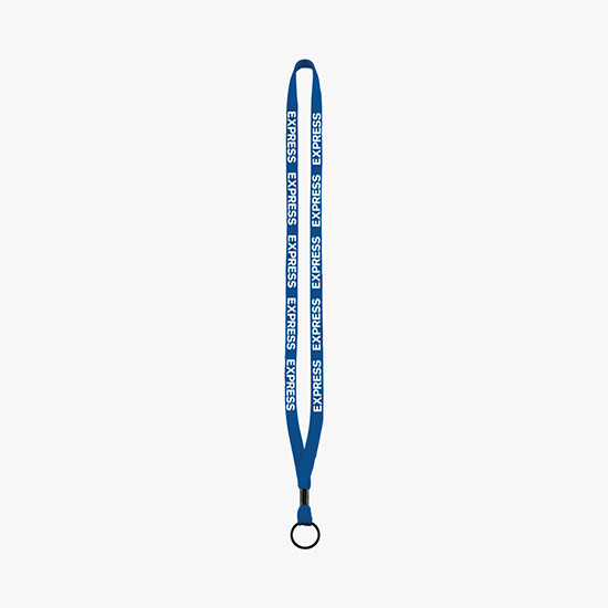 1/2 Soft Knitted Cotton Lanyard w/Split Ring