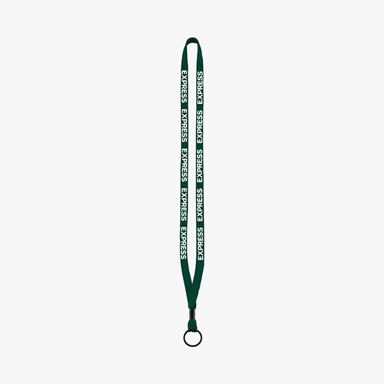 1/2 Soft Knitted Cotton Lanyard w/Split Ring