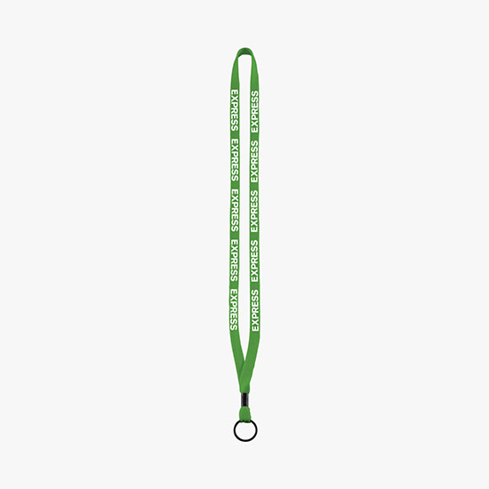 1/2 Soft Knitted Cotton Lanyard w/Split Ring