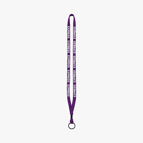 1/2 Soft Knitted Cotton Lanyard w/Split Ring