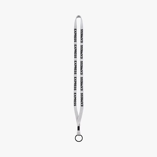 1/2 Soft Knitted Cotton Lanyard w/Split Ring