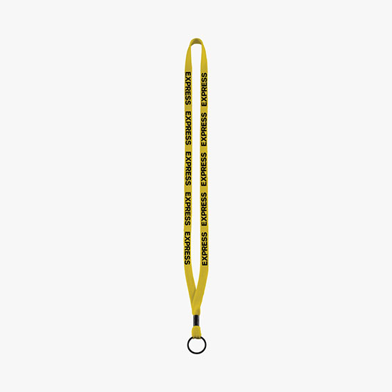 1/2 Soft Knitted Cotton Lanyard w/Split Ring