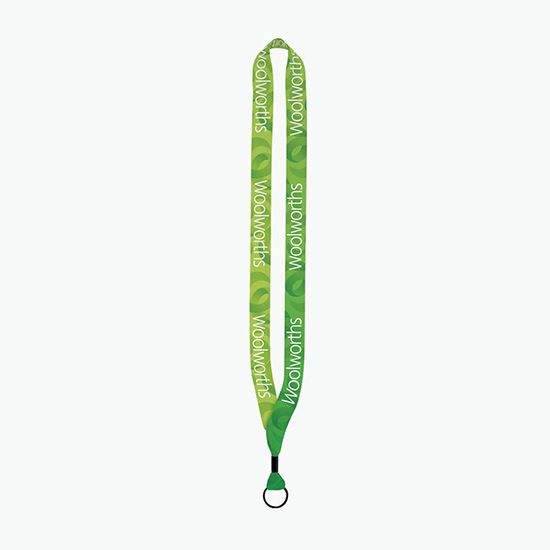 3/4 Recycled PET Full-Color Lanyard w/Split Ring