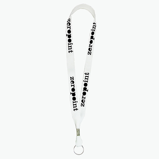 3/4 Recycled Lanyard - Silver Split Ring