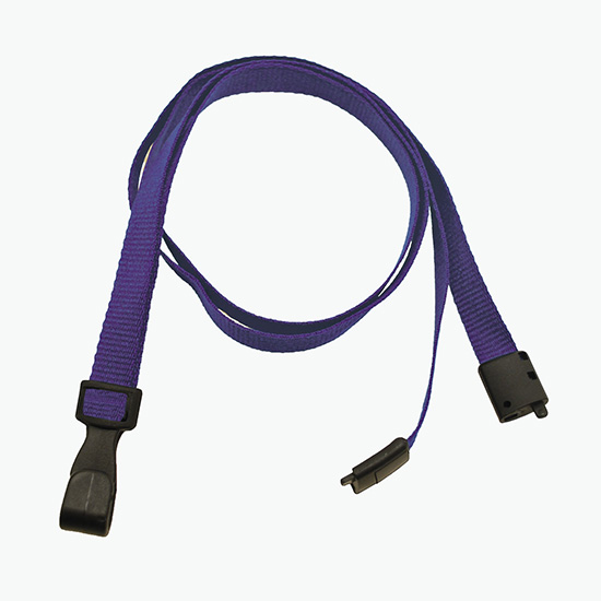 3/8 Recycled PET Blank Lanyard with Breakaway