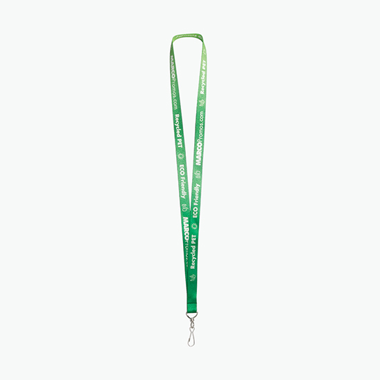 Plan Ahead & Save 5/8 Recycled PET Full Color Lanyard with J-Hook