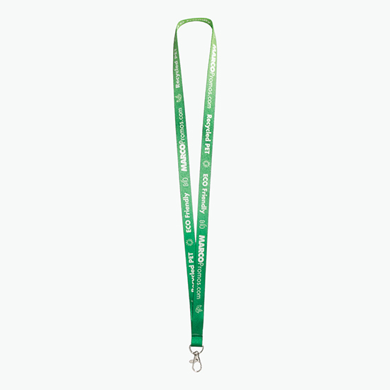Plan Ahead & Save 5/8 Recycled PET Full Color Lanyard with Lobster Clip