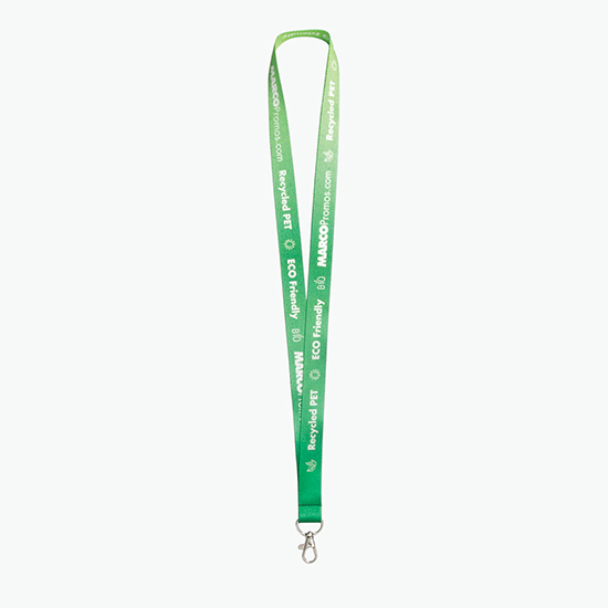 Plan Ahead & Save 3/4 Recycled PET Full Color Lanyard with Lobster Clip