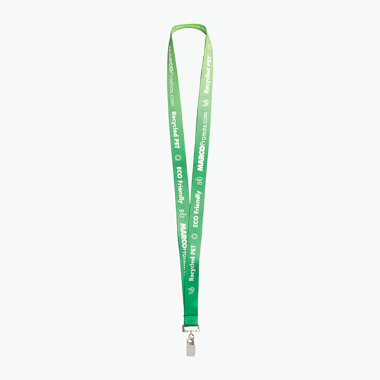 Plan Ahead & Save 3/4 Recycled PET Full Color Lanyard with Swivel Bulldog Clip