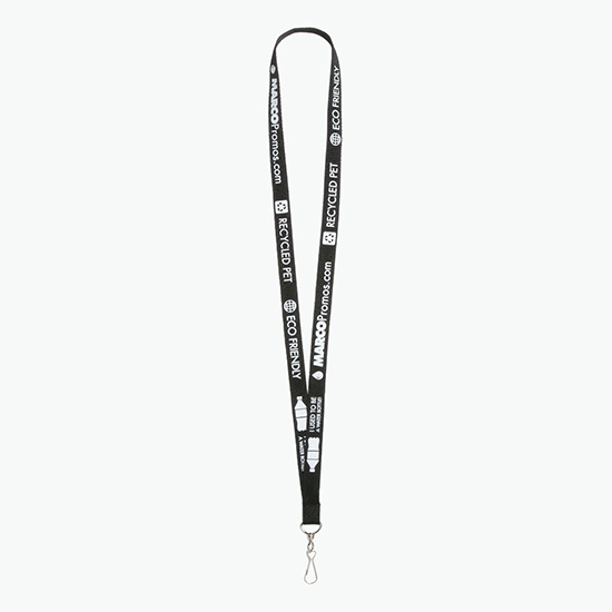 Plan Ahead & Save 5/8 Recycled PET Lanyard with J-Hook