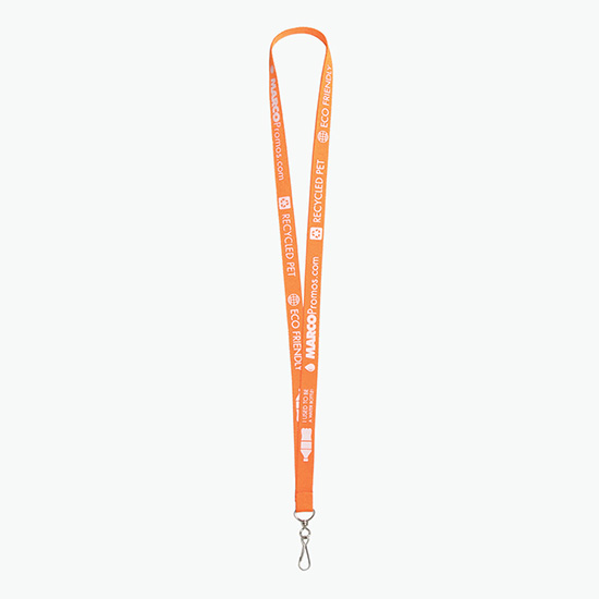 Plan Ahead & Save 5/8 Recycled PET Lanyard with J-Hook