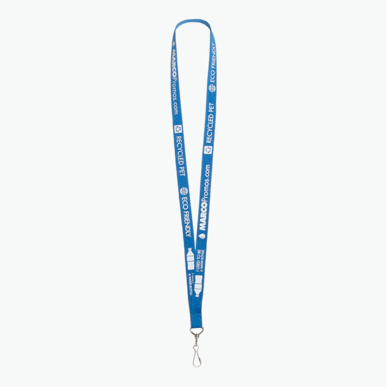 Plan Ahead & Save 5/8 Recycled PET Lanyard with J-Hook