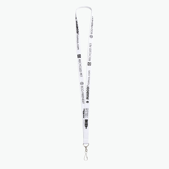 Plan Ahead & Save 5/8 Recycled PET Lanyard with J-Hook