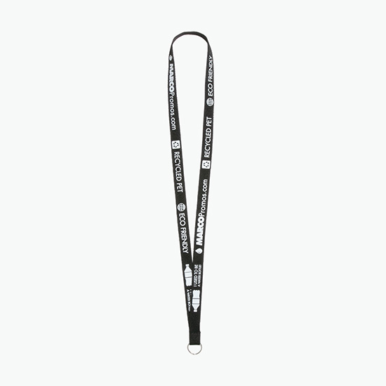 Plan Ahead & Save 5/8 Recycled PET Lanyard with Split Key Ring