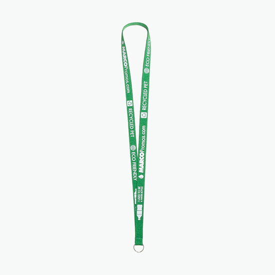 Plan Ahead & Save 5/8 Recycled PET Lanyard with Split Key Ring
