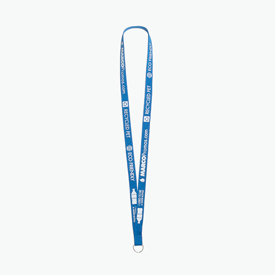 Plan Ahead & Save 5/8 Recycled PET Lanyard with Split Key Ring