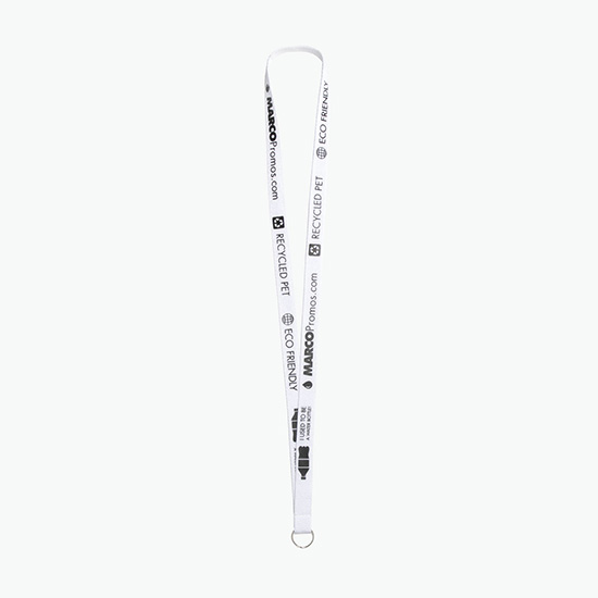 Plan Ahead & Save 5/8 Recycled PET Lanyard with Split Key Ring