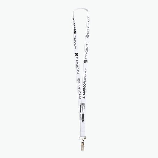 Plan Ahead & Save 5/8 Recycled PET Lanyard with Swivel Bulldog Clip