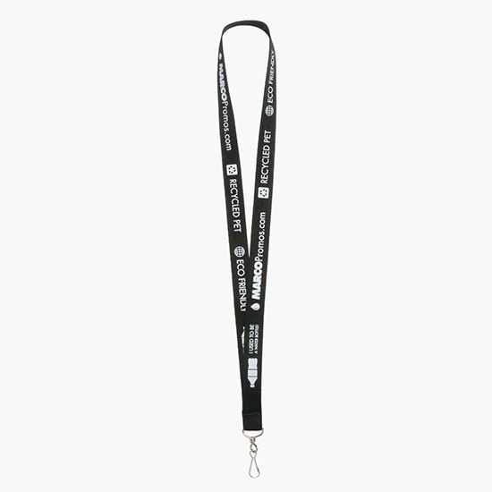 Plan Ahead & Save 3/4 Recycled PET Lanyard with J-Hook