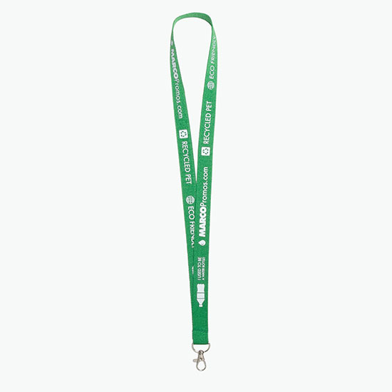 Plan Ahead & Save 3/4 Recycled PET Lanyard with Lobster Clip
