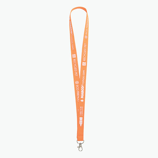 Plan Ahead & Save 3/4 Recycled PET Lanyard with Lobster Clip