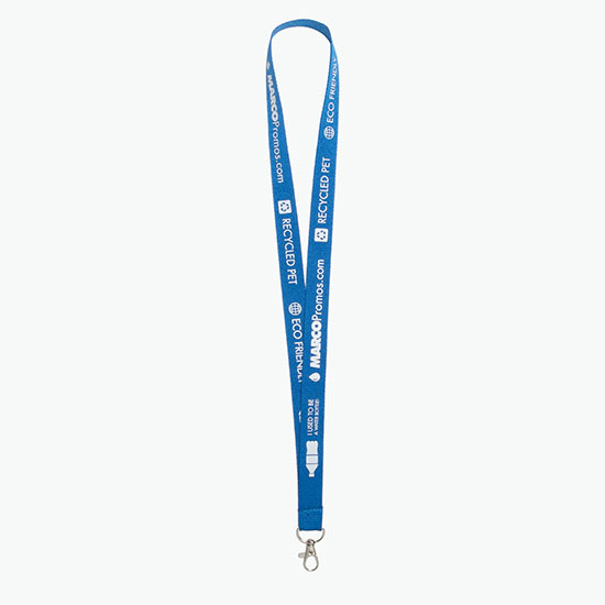 Plan Ahead & Save 3/4 Recycled PET Lanyard with Lobster Clip