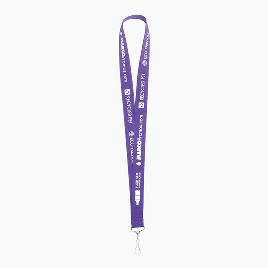 Plan Ahead & Save 1 Recycled PET Lanyard with J-Hook