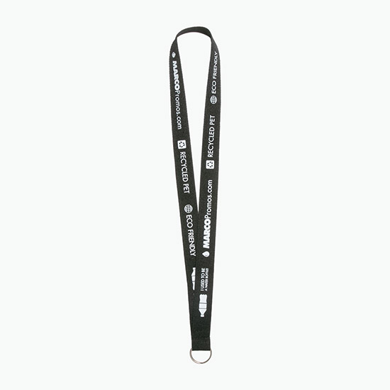 Plan Ahead & Save 1 Recycled PET Lanyard with Split Key Ring