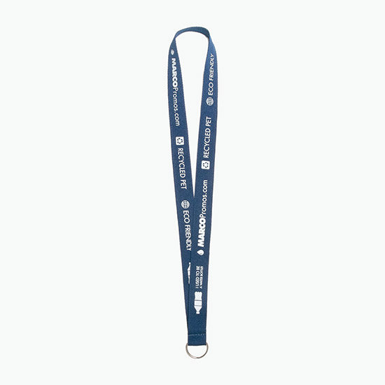 Plan Ahead & Save 1 Recycled PET Lanyard with Split Key Ring