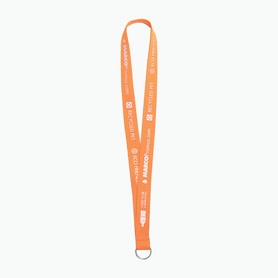 Plan Ahead & Save 1 Recycled PET Lanyard with Split Key Ring