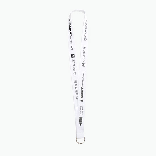 Plan Ahead & Save 1 Recycled PET Lanyard with Split Key Ring