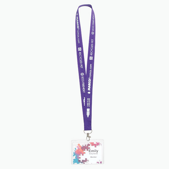 Plan Ahead & Save 1 Recycled PET Lanyard with Lobster Clip