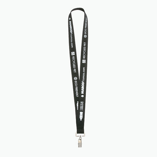 Plan Ahead & Save 1 Recycled PET Lanyard with Swivel Bulldog Clip