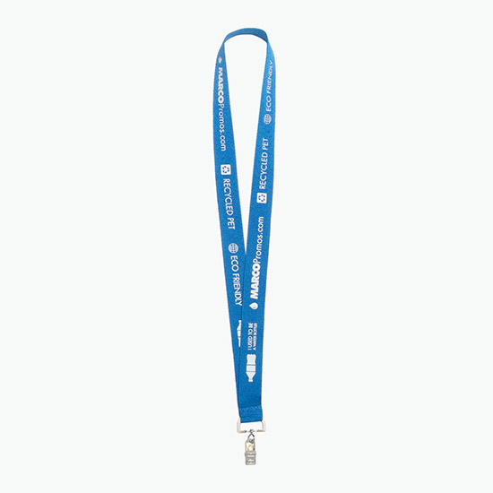 Plan Ahead & Save 1 Recycled PET Lanyard with Swivel Bulldog Clip