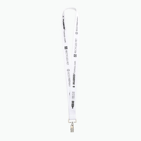 Plan Ahead & Save 1 Recycled PET Lanyard with Swivel Bulldog Clip