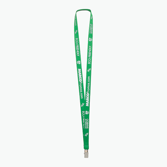 Plan Ahead & Save 5/8 Bamboo Lanyard with Non-Swivel Bulldog Clip