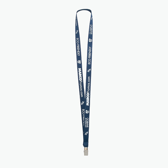 Plan Ahead & Save 5/8 Bamboo Lanyard with Non-Swivel Bulldog Clip