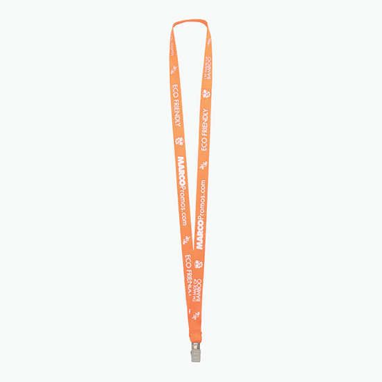 Plan Ahead & Save 5/8 Bamboo Lanyard with Non-Swivel Bulldog Clip