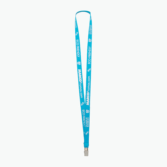 Plan Ahead & Save 5/8 Bamboo Lanyard with Non-Swivel Bulldog Clip