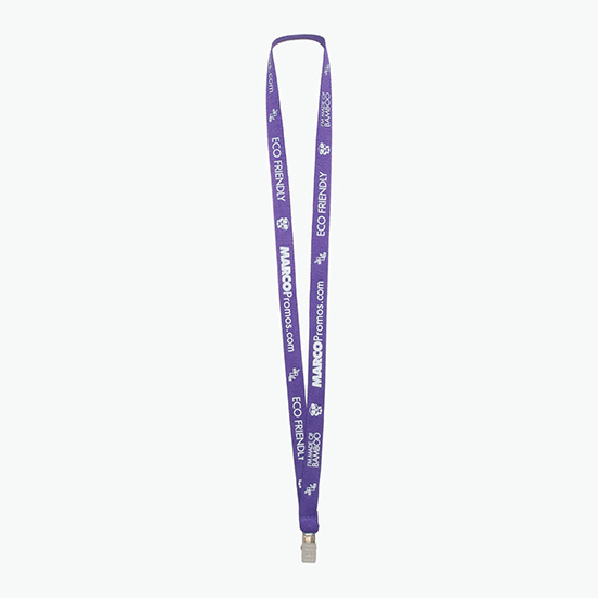 Plan Ahead & Save 5/8 Bamboo Lanyard with Non-Swivel Bulldog Clip
