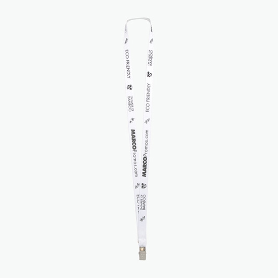 Plan Ahead & Save 5/8 Bamboo Lanyard with Non-Swivel Bulldog Clip