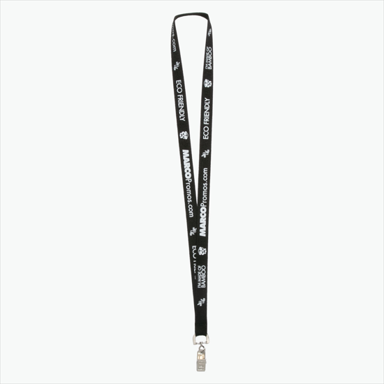 Plan Ahead & Save 5/8 Bamboo Lanyard with Swivel Bulldog Clip