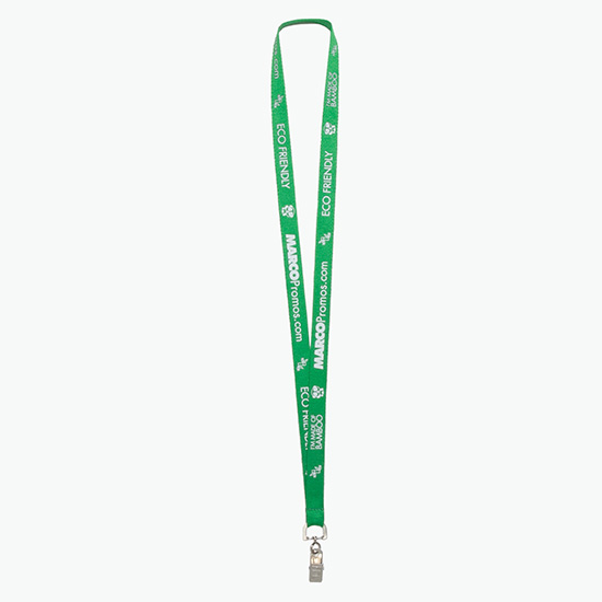 Plan Ahead & Save 5/8 Bamboo Lanyard with Swivel Bulldog Clip