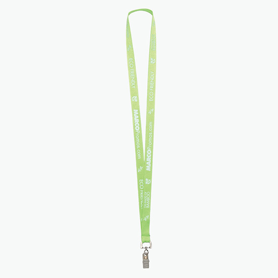 Plan Ahead & Save 5/8 Bamboo Lanyard with Swivel Bulldog Clip