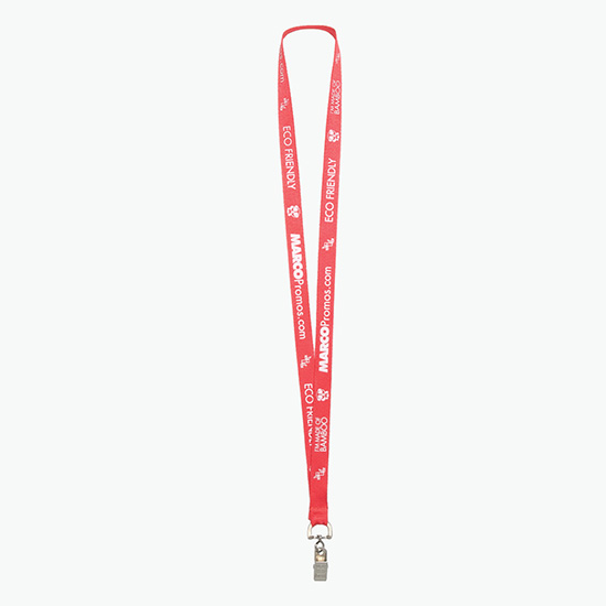 Plan Ahead & Save 5/8 Bamboo Lanyard with Swivel Bulldog Clip