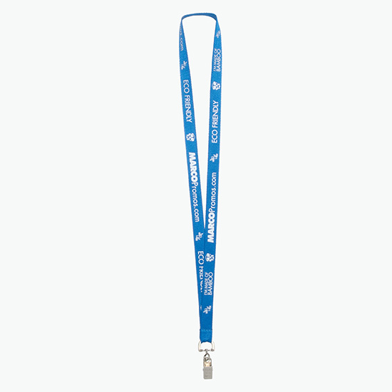 Plan Ahead & Save 5/8 Bamboo Lanyard with Swivel Bulldog Clip