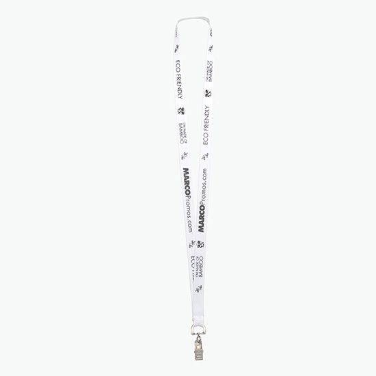Plan Ahead & Save 5/8 Bamboo Lanyard with Swivel Bulldog Clip