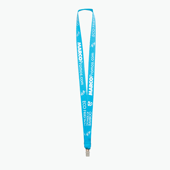 Plan Ahead & Save 3/4 Bamboo Lanyard with Non-Swivel Bulldog Clip